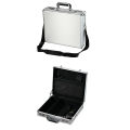 Aluminum Tool Case Portable Carrying Laptop Case Briefcase Silver and Black